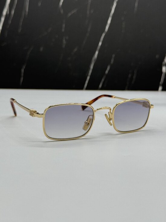 NEW MIU MIU MUA53S 5AK04O GREY GOLD SUNGLASSES MIU MIU MU A53S 5AK04O main image 8